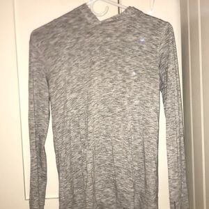 Zella lightweight gray n white hoodie